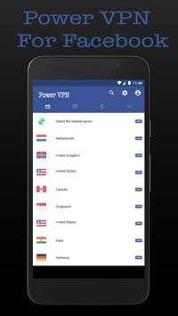 Power VPN For Facebook screenshot 1