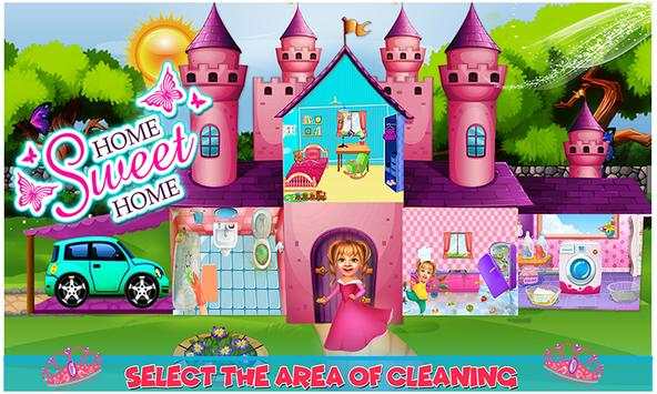Sweet BabyGirl Princess Palace House Cleaning Game screenshot 8