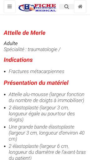 Fiche Technique Médicale screenshot 5