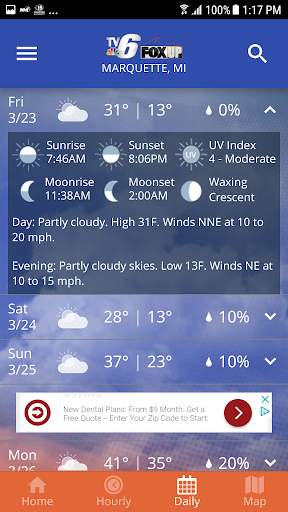 TV6 & FOX UP Weather screenshot 5