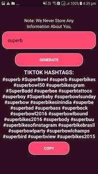 Hashtag generator for tiktok screenshot 4