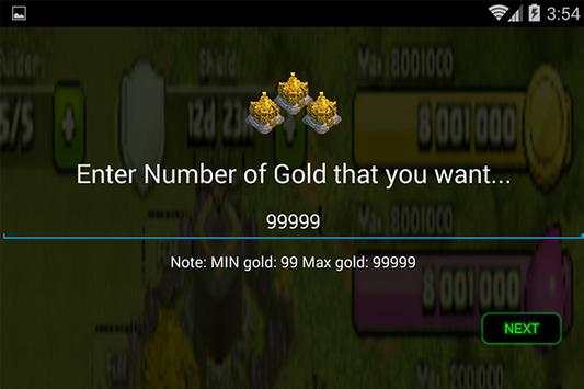COC Gems Hack prank screenshot 2