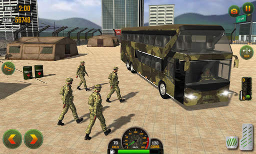 US Army Military Bus Driving screenshot 1