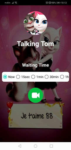 Video call From Tom & Angela cat lovely (prank) screenshot 3