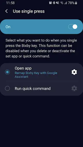 Remap Bixby Key with Google Assistant screenshot 1