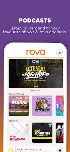 rova - music,NZ radio,podcasts screenshot 5
