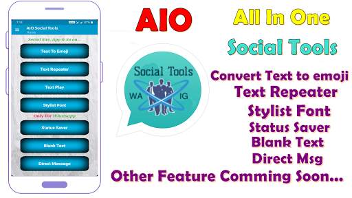 AIO Social Tool - Social Media Chatting Buddy screenshot 10
