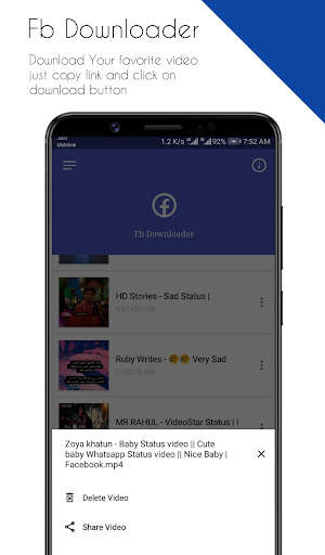 Video Downloader For Facebook Fast And Free 2021 screenshot 3