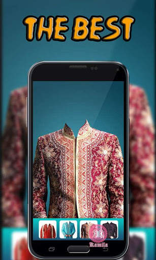 Man Sherwani Suit Camera screenshot 5