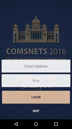 COMSNETS 2016 screenshot 1