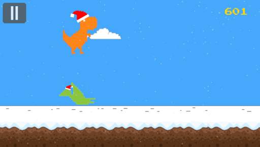 T-rex runner - Christmas Games Color screenshot 5