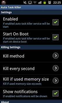 Auto Task Killer screenshot 4