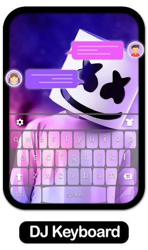 DJ Purple Keyboard for iPhone 11 screenshot 3