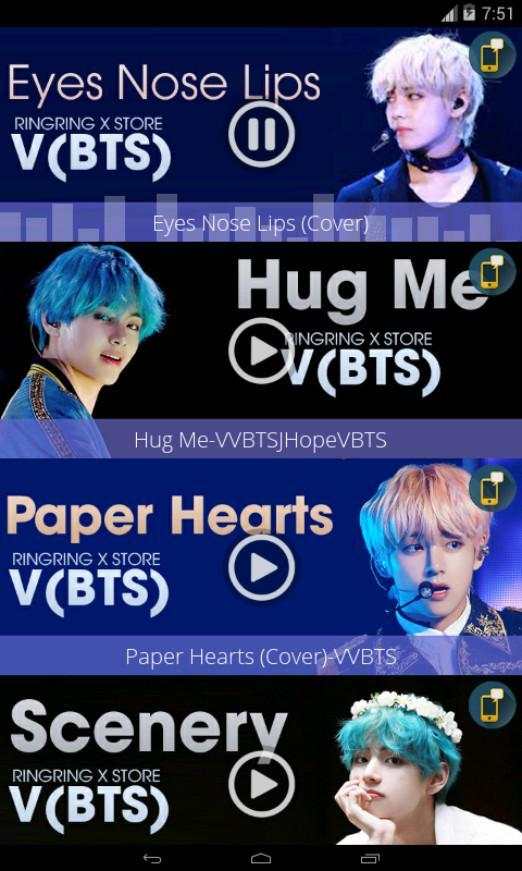 V BTS - Ringtones Free screenshot 1