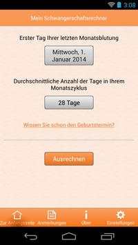 Mein Schwangerschaftsrechner screenshot 1