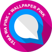 ikon Tema Wa Pink Transparan Wallpaper