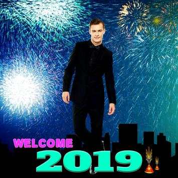 New Year 2019 Fire Works Photo Frame Editor Latest скриншот 1
