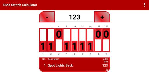 DMX DIP Switch Calculator screenshot 6