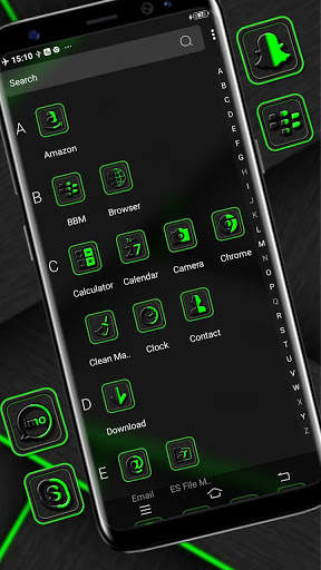 Green Black Theme For Launcher screenshot 3