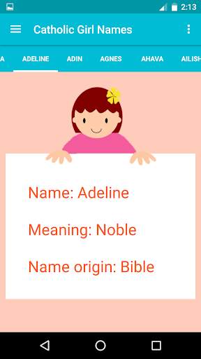 Catholic Baby Names screenshot 2