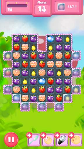 Berries Match Three, connect and crush fruits screenshot 9