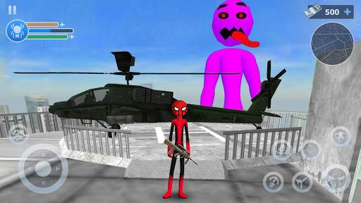 Spider Stickman Rope: Vegas Crime City Hero screenshot 2
