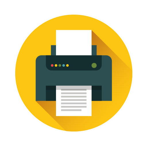 Bluetooth  &amp; gloria food receipt print icon