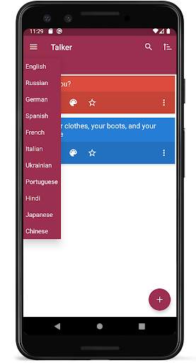 Talker (text-to-speech notes) screenshot 2
