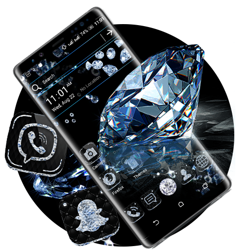 ikon Black Diamond Launcher Theme