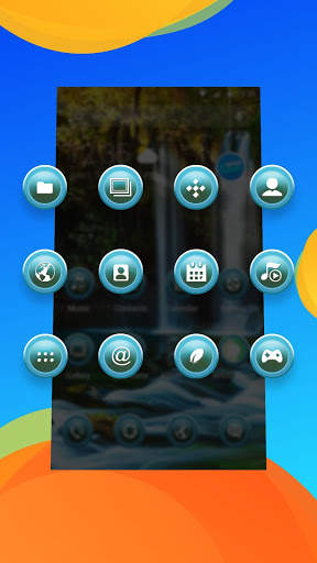 waterfall nature scene -APUS Launcher theme screenshot 3
