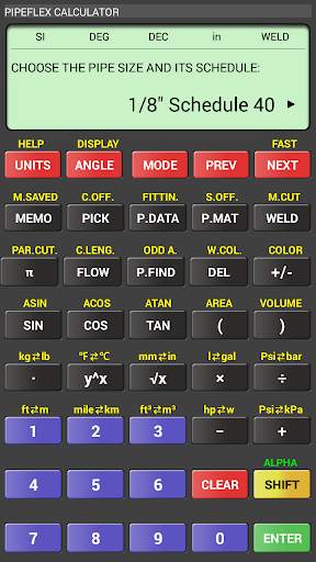 Pipeflex Calculator скриншот 5