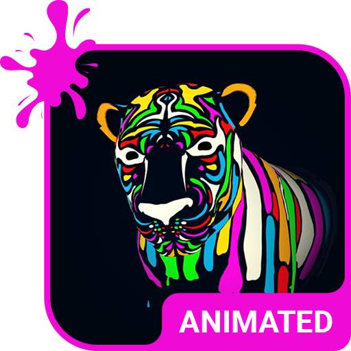 Rainbow Lioness Animated Keyboard   Live Wallpaper 3.63