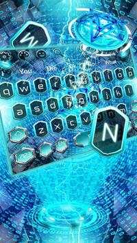 Technology Neon Blue Theme screenshot 1