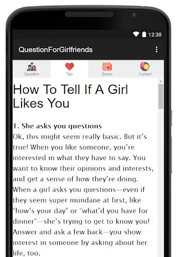 Question To Ask Your Girlfriends screenshot 4