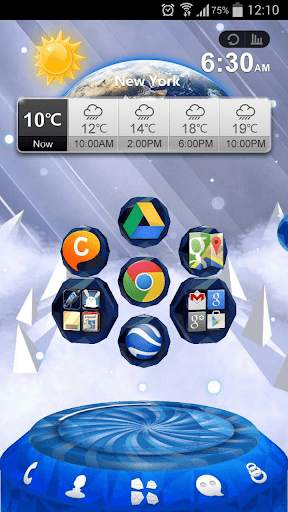 Next Ice World 3D Theme screenshot 2
