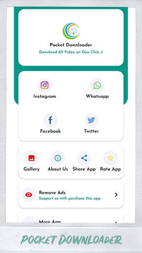 Pocket Downloader - Status and Video Downloader screenshot 1