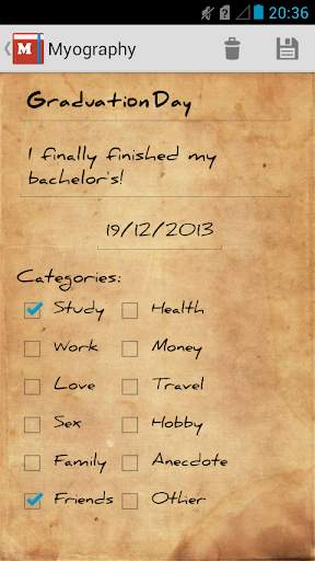Myography - Your biography screenshot 3