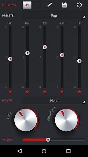 PlayerPro Red Fusion Skin 4 تصوير الشاشة