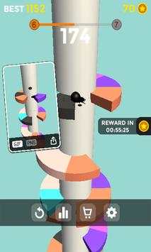 Helix Game 2019: Bola Warna Melompat Gratis screenshot 2