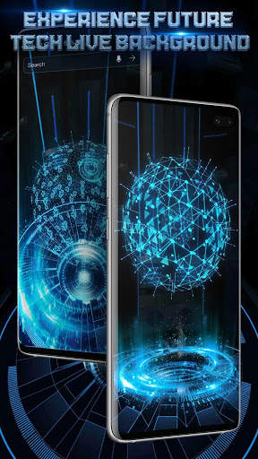 3D Tech Earth Wallpaper स्क्रीनशॉट 5