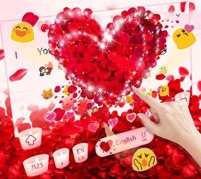Red Rose Keyboard Theme screenshot 3