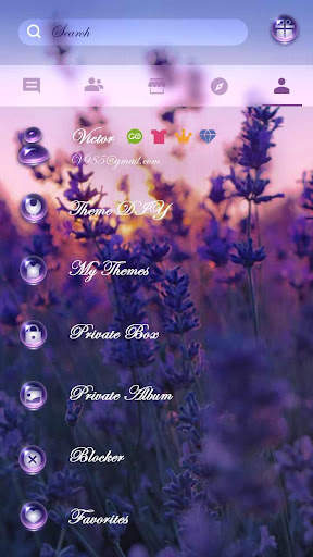 GO SMS LAVENDER THEME screenshot 5
