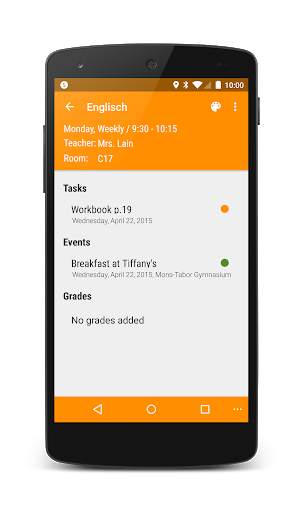 School-Organizer - Timetable, Tasks and Grades screenshot 6