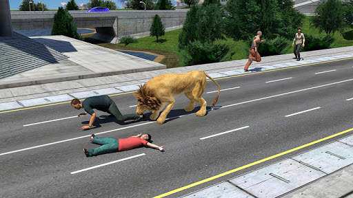 Angry Lion City Attack : Animal Hunting Simulator स्क्रीनशॉट 7