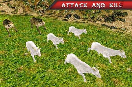 Angry Wild Wolf Jungle Attack: Wolf Simulator 3D screenshot 2