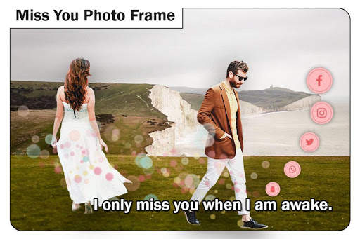 Miss You Photo Frame : Cut Paste Editor screenshot 6