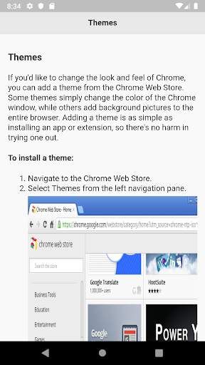 Tutorials for Web Browser screenshot 6