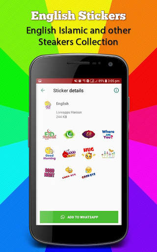 Stickers for Whatsapp: English, Urdu & Arabic screenshot 4