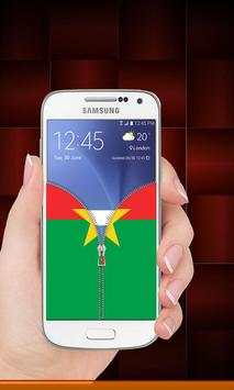 Burkina Faso flag zip Lock screenshot 5