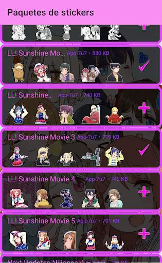 LL! Stickers Packs screenshot 6